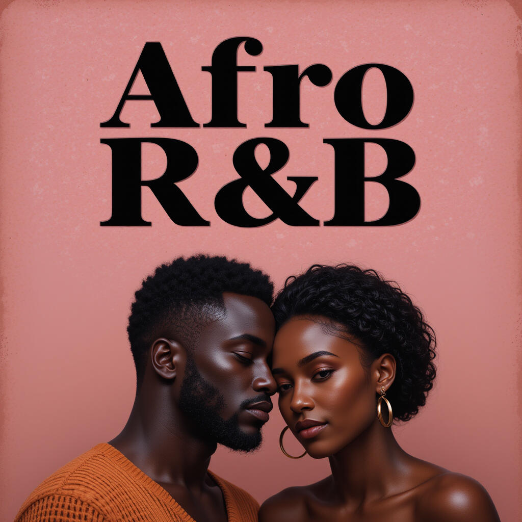 African R&B 2025 black couple having a sensual moment