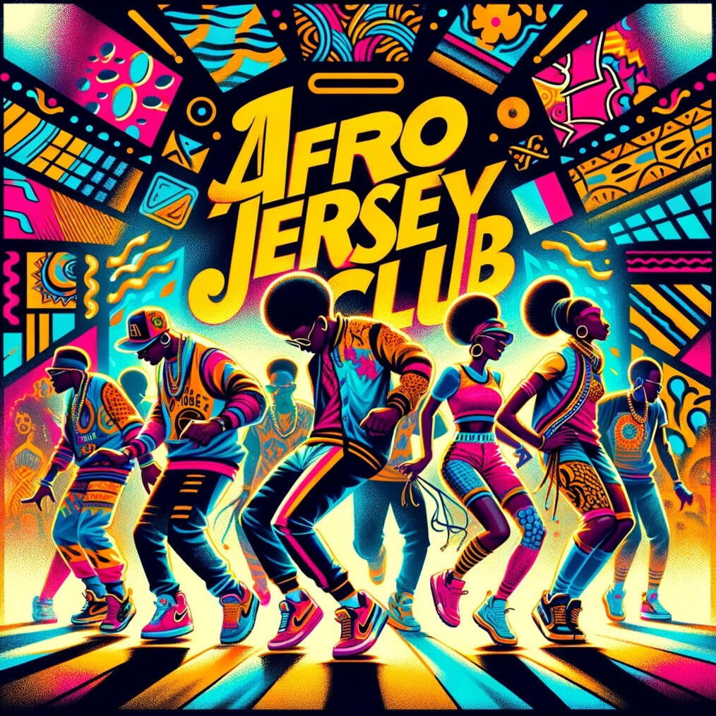 Afro Jersey Club 2025 a group of people dancing jersey club